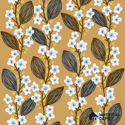 PAK032-1 | Modern Series Florals Look 40 inches Sandblast Paper (Customized Size Wallpaper)