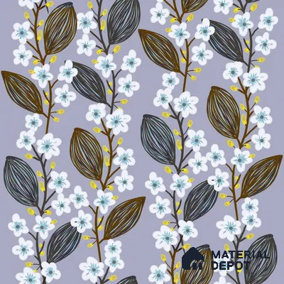 PAK032-2 | Modern Series Florals Look 40 inches Canvas Paper (Customized Size Wallpaper)