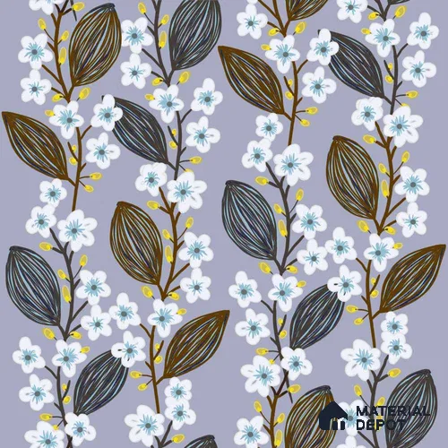 PAK032-2 | Modern Series Florals Look 40 inches Sandblast Paper (Customized Size Wallpaper)