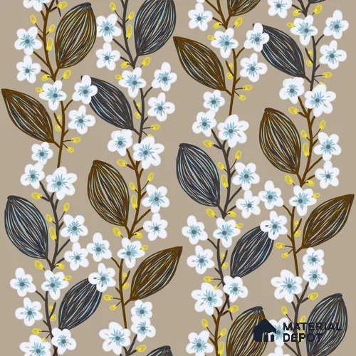 PAK032-3 | Modern Series Florals Look 40 inches Sandblast Paper (Customized Size Wallpaper)