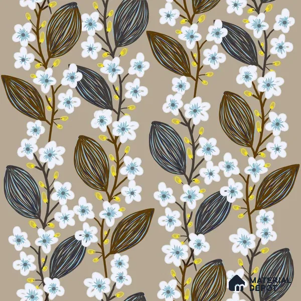 PAK032-3 | Modern Series Florals Look 40 inches Sandblast Paper (Customized Size Wallpaper)