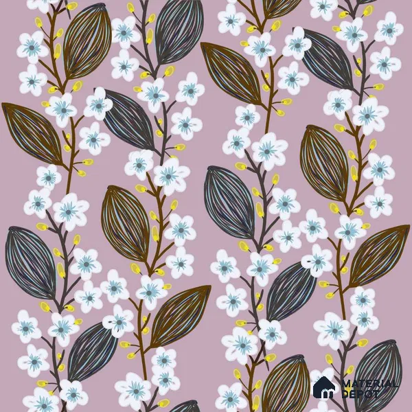 PAK032-5 | Modern Series Florals Look 50 inches Premium Paper (Customized Size Wallpaper)