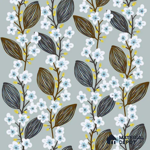PAK032-6 | Modern Series Florals Look 50 inches Premium Paper (Customized Size Wallpaper)