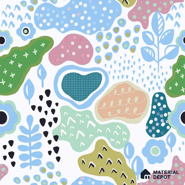 PAK035 - 2 | Kid Series Abstract Look 52 inches Economy Paper (Customized Size Wallpaper)