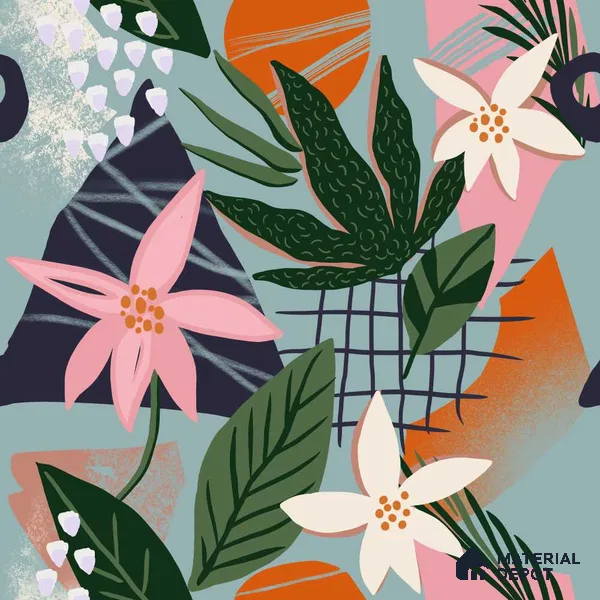 PAK043-2 | Modern Series Florals Look 50 inches Premium Paper (Customized Size Wallpaper)