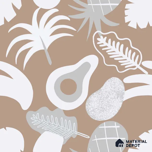 PAK044-4 | Modern Series Florals Look 40 inches Canvas Paper (Customized Size Wallpaper)