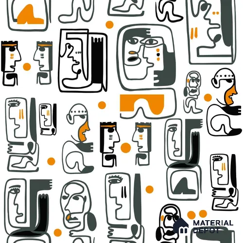 PAK052-1 | Modern Series Abstract Look 50 inches Premium Paper (Customized Size Wallpaper)