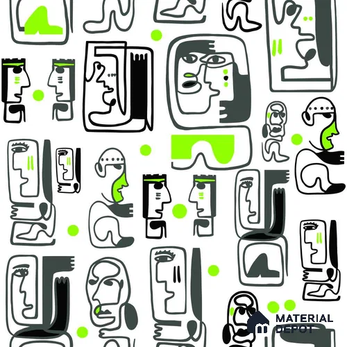 PAK052-2 | Modern Series Abstract Look 40 inches Sandblast Paper (Customized Size Wallpaper)