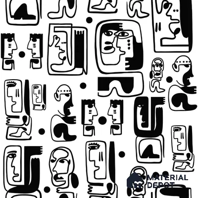 PAK052-3 | Modern Series Abstract Look 52 inches Economy Paper (Customized Size Wallpaper)