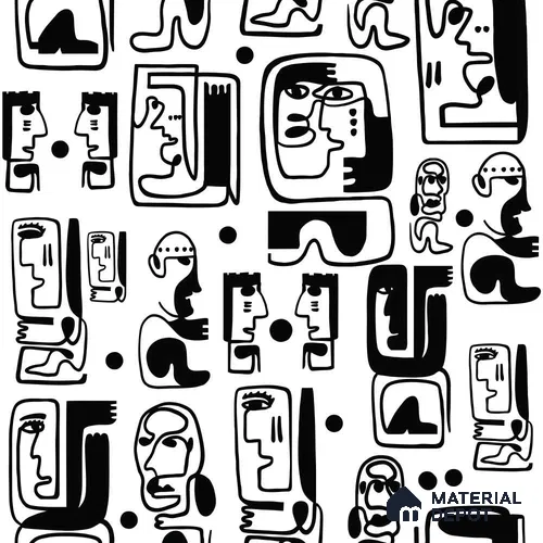 PAK052-3 | Modern Series Abstract Look 40 inches Sandblast Paper (Customized Size Wallpaper)