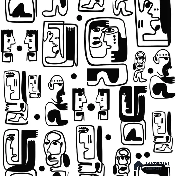 PAK052-3 | Modern Series Abstract Look 52 inches Economy Paper (Customized Size Wallpaper)