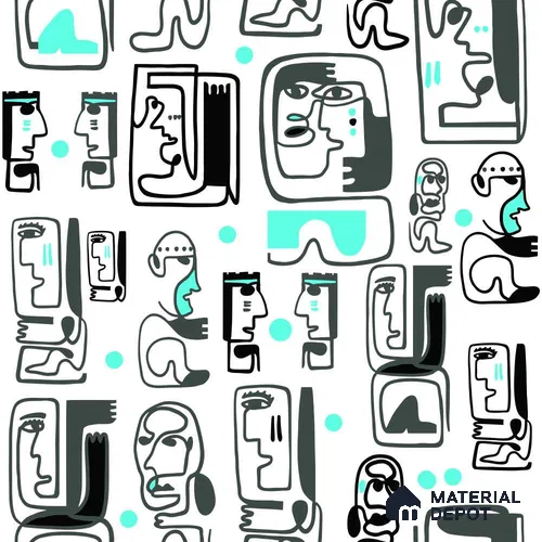 PAK052-5 | Modern Series Abstract Look 40 inches Sandblast Paper (Customized Size Wallpaper)