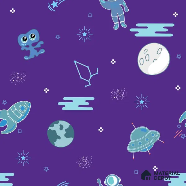 PDK007 - 4 | Kid Series Space Look 40 inches Canvas Paper (Customized Size Wallpaper)