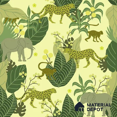 PDK008 - 2 | Kid Series Florals Look 40 inches Canvas Paper (Customized Size Wallpaper)