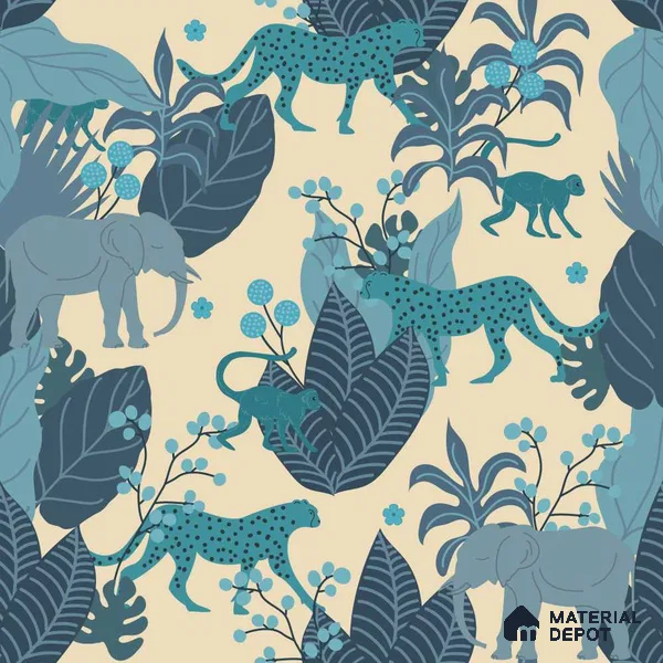 PDK008 - 6 | Kid Series Florals Look 50 inches Premium Paper (Customized Size Wallpaper)
