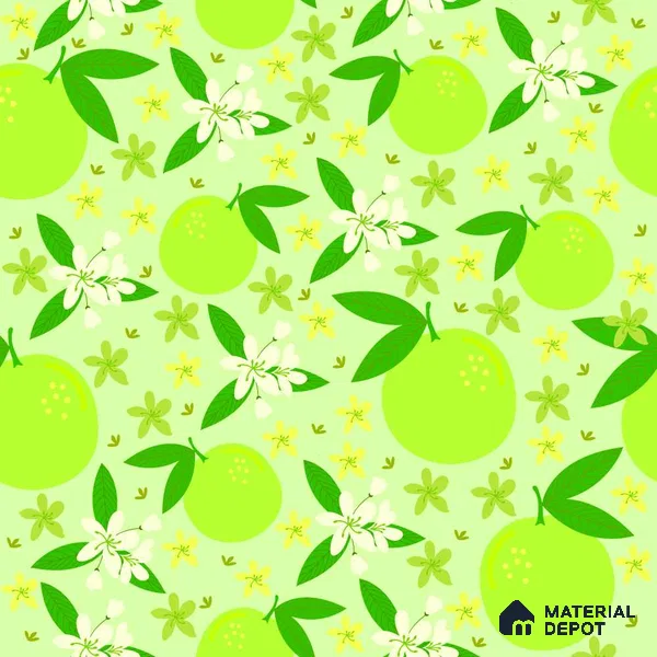 PDK010 - 3 | Kid Series Florals Look 52 inches Economy Paper (Customized Size Wallpaper)