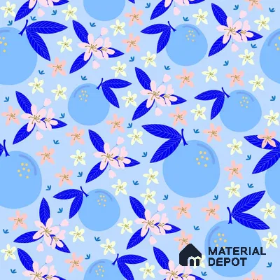 PDK010 - 5 | Kid Series Florals Look 52 inches Economy Paper (Customized Size Wallpaper)
