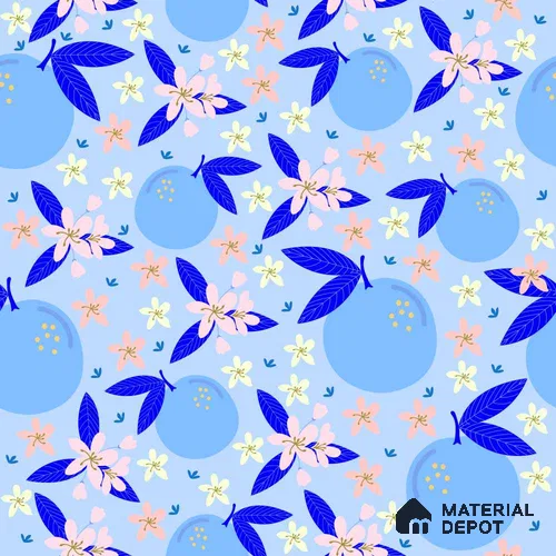 PDK010 - 5 | Kid Series Florals Look 52 inches Economy Paper (Customized Size Wallpaper)