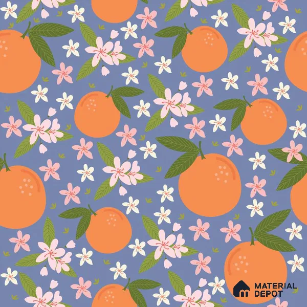 PDK010 - 6 | Kid Series Florals Look 50 inches Premium Paper (Customized Size Wallpaper)