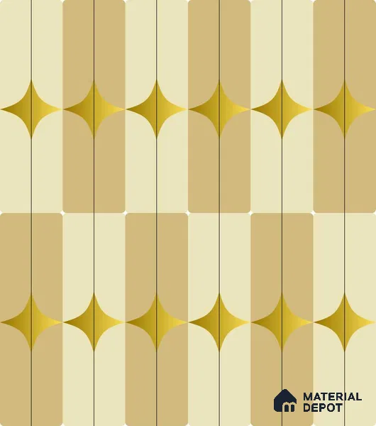 PDK014-9 | Modern Series Patterned Look 40 inches Sandblast Paper (Customized Size Wallpaper)