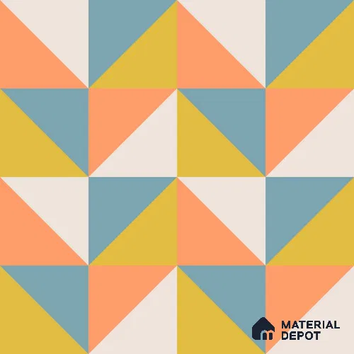 PDK017-12 | Modern Series Geometric Look 52 inches Economy Paper (Customized Size Wallpaper)