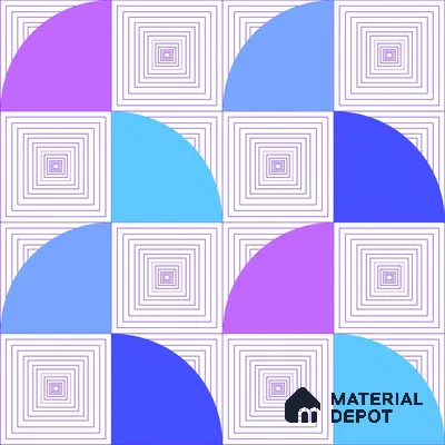 PDK018-4 | Modern Series Geometric Look 40 inches Canvas Paper (Customized Size Wallpaper)