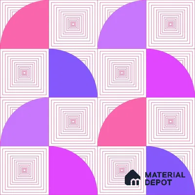 PDK018-6 | Modern Series Geometric Look 52 inches Economy Paper (Customized Size Wallpaper)