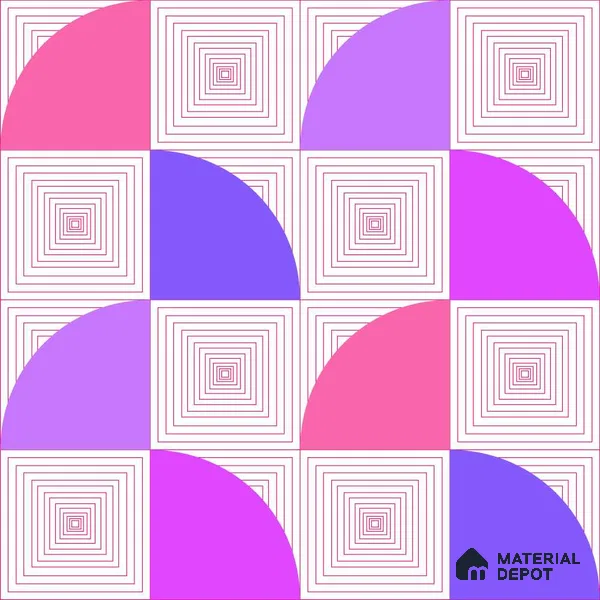 PDK018-6 | Modern Series Geometric Look 52 inches Economy Paper (Customized Size Wallpaper)