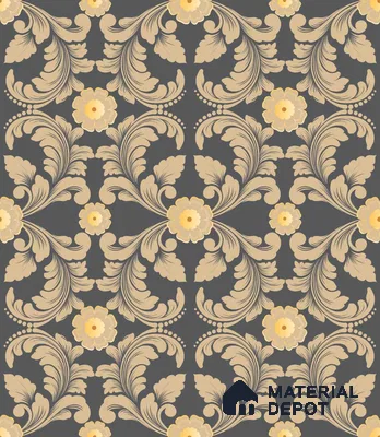 PDK021-6 | Traditional Series Patterned Look 40 inches Canvas Paper (Customized Size Wallpaper)