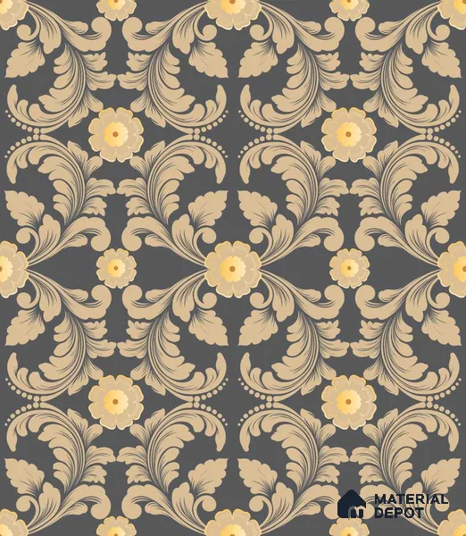 PDK021-6 | Traditional Series Patterned Look 40 inches Canvas Paper (Customized Size Wallpaper)
