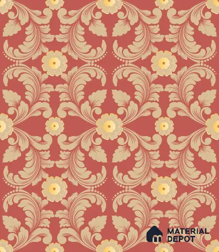 PDK021-8 | Traditional Series Patterned Look 50 inches Premium Paper (Customized Size Wallpaper)