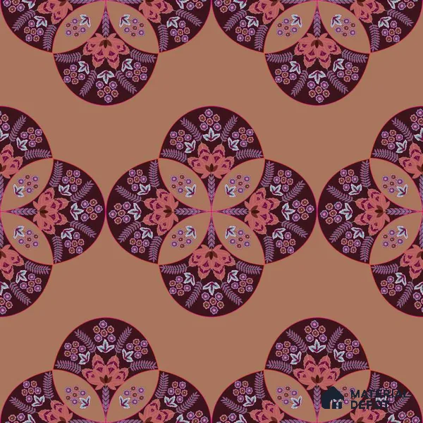 PDK022-7 | Traditional Series Patterned Look 40 inches Sandblast Paper (Customized Size Wallpaper)