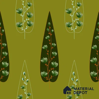 PDK027-1 | Modern Series Florals Look 40 inches Sandblast Paper (Customized Size Wallpaper)