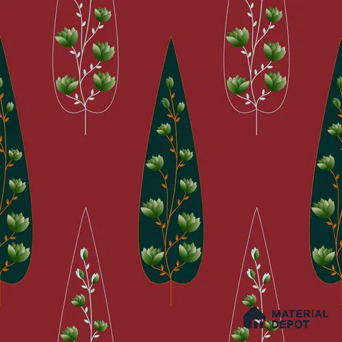 PDK027-2 | Modern Series Florals Look 40 inches Sandblast Paper (Customized Size Wallpaper)