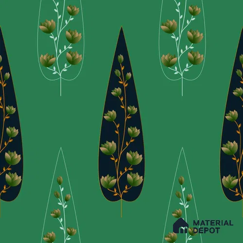 PDK027-3 | Modern Series Florals Look 50 inches Premium Paper (Customized Size Wallpaper)