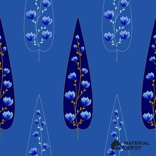 PDK027-4 | Modern Series Florals Look 40 inches Canvas Paper (Customized Size Wallpaper)