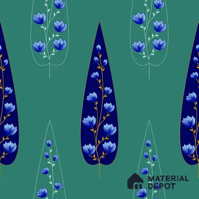 PDK027-5 | Modern Series Florals Look 52 inches Economy Paper (Customized Size Wallpaper)