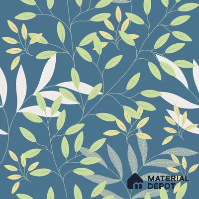 PDK033-7 | Modern Series Florals Look 52 inches Economy Paper (Customized Size Wallpaper)