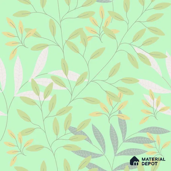 PDK033-9 | Modern Series Florals Look 52 inches Economy Paper (Customized Size Wallpaper)