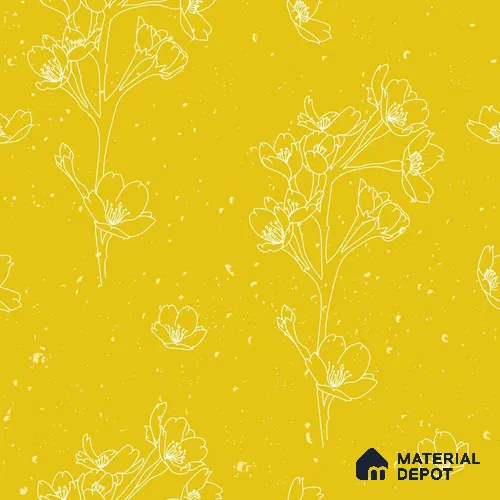 PDK034-7 | Modern Series Florals Look 40 inches Sandblast Paper (Customized Size Wallpaper)
