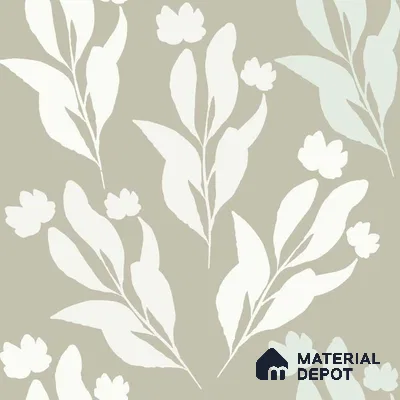 PDK035-1 | Modern Series Florals Look 52 inches Economy Paper (Customized Size Wallpaper)