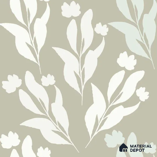 PDK035-1 | Modern Series Florals Look 52 inches Economy Paper (Customized Size Wallpaper)