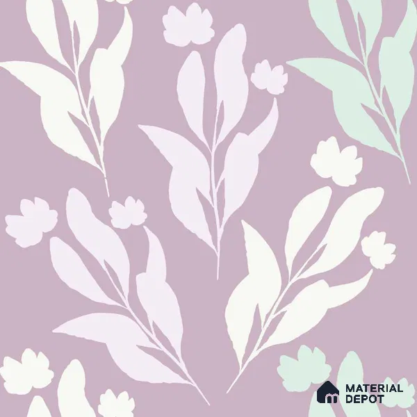 PDK035-5 | Modern Series Florals Look 52 inches Economy Paper (Customized Size Wallpaper)