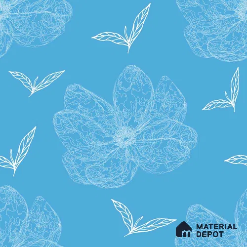 PDK036-1 | Modern Series Florals Look 40 inches Canvas Paper (Customized Size Wallpaper)