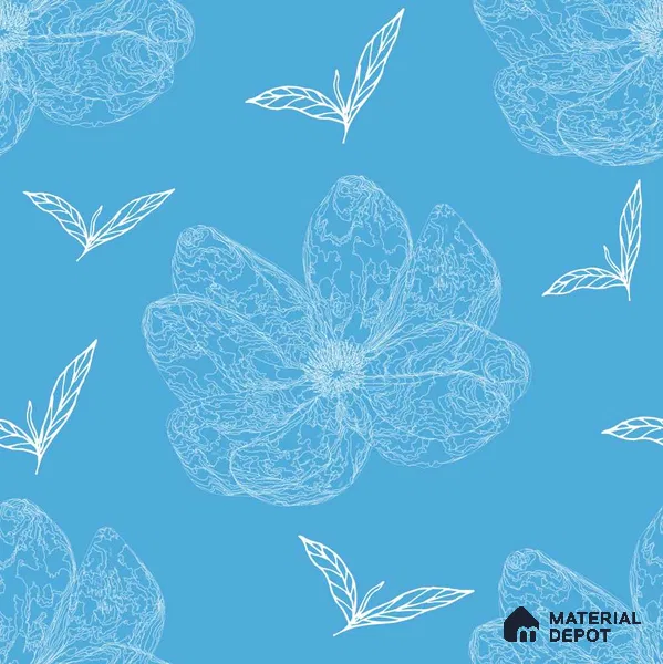 PDK036-1 | Modern Series Florals Look 40 inches Canvas Paper (Customized Size Wallpaper)