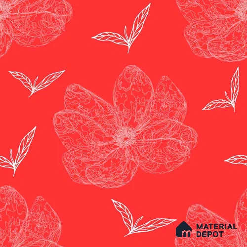 PDK036-3 | Modern Series Florals Look 40 inches Sandblast Paper (Customized Size Wallpaper)