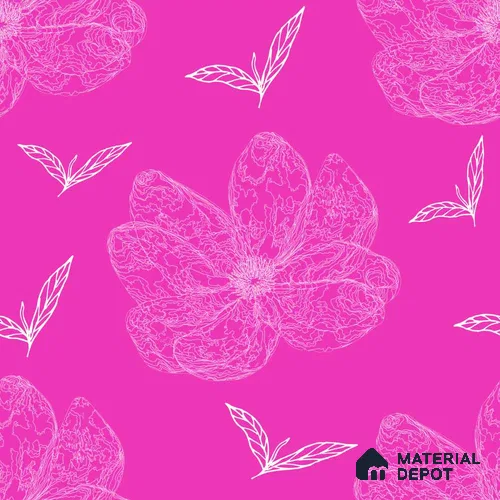 PDK036-4 | Modern Series Florals Look 52 inches Economy Paper (Customized Size Wallpaper)