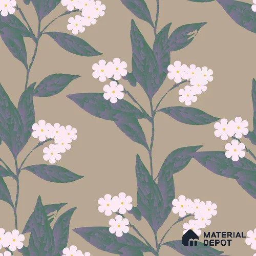 PDK037-6 | Modern Series Florals Look 40 inches Canvas Paper (Customized Size Wallpaper)
