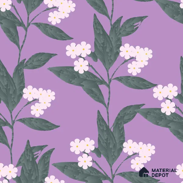PDK037-7 | Modern Series Florals Look 52 inches Economy Paper (Customized Size Wallpaper)