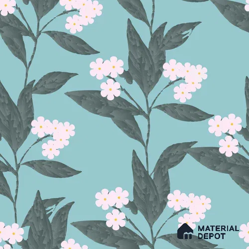 PDK037-8 | Modern Series Florals Look 50 inches Premium Paper (Customized Size Wallpaper)